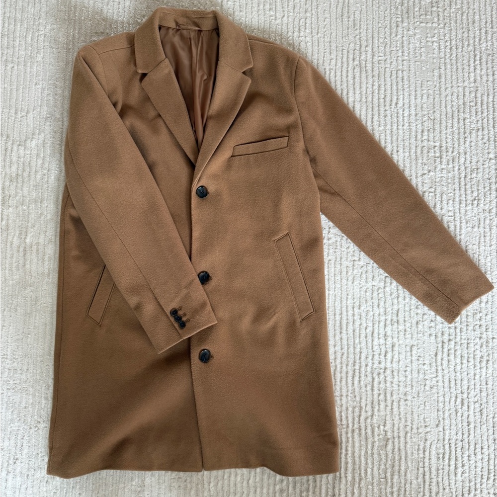 Men's Classic Tan Overcoat / Trench